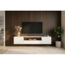 NORDEN modern fali TV-szekrény 150 cm – fehér / natúr tölgy