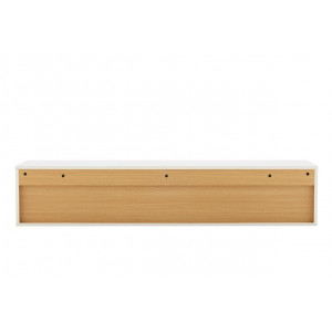 NORDEN modern fali TV-szekrény 150 cm – fehér / natúr tölgy