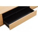 NORDEN modern fali TV-szekrény 150 cm – natúr tölgy / fekete