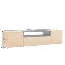 NORDEN modern fali TV-szekrény 160 cm – natúr tölgy / fekete