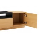 NORDEN modern TV-szekrény 160 cm – natúr tölgy / fekete