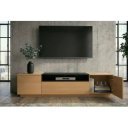 NORDEN modern TV-szekrény 160 cm – natúr tölgy / fekete
