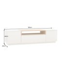 NORDEN modern TV-szekrény 160 cm – natúr tölgy / bézs
