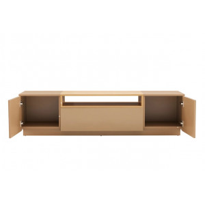 NORDEN modern TV-szekrény 160 cm – natúr tölgy / bézs