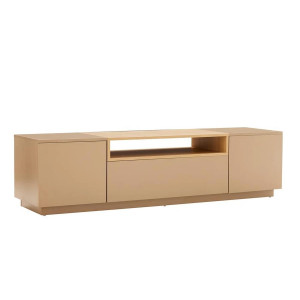 NORDEN modern TV-szekrény 160 cm – natúr tölgy / bézs