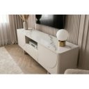 MARVELL modern TV-szekrény 150 cm – fehér márvány / fehér