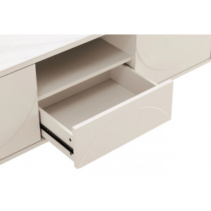 MARVELL modern TV-szekrény 150 cm – fehér márvány / fehér