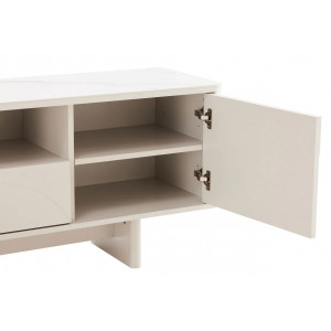MARVELL modern TV-szekrény 150 cm – fehér márvány / fehér