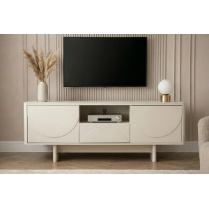 MARVELL modern TV-szekrény 150 cm – fehér márvány / fehér