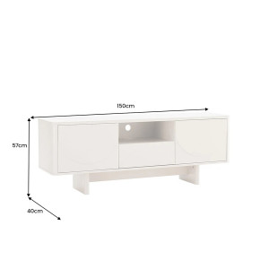 MARVELL modern TV-szekrény 150 cm – natúr travertin