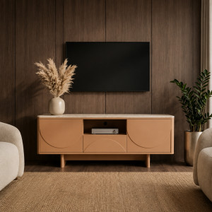 MARVELL modern TV-szekrény 150 cm – natúr travertin INVICTA