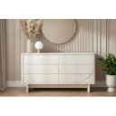 MARVELL modern fiókos komód 150 cm – fehér márvány