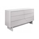 MARVELL modern fiókos komód 82 cm – fehér márvány