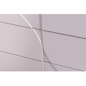 MARVELL modern fiókos komód 82 cm – fehér márvány