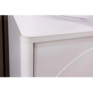 MARVELL modern fiókos komód 82 cm – fehér márvány