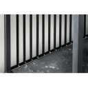MONOLITH modern polcos konzolasztal 120 cm – antracit márvány / fekete