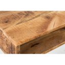 SCALA mangófa íróasztal 100 cm – natúr / fekete