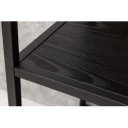 LINEA modern polc 185 cm – kőris / fekete