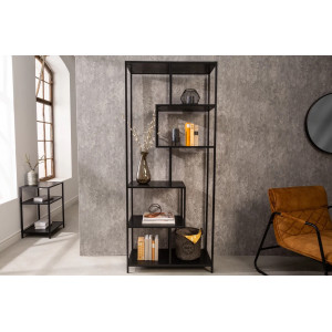LINEA modern polc 185 cm – kőris / fekete