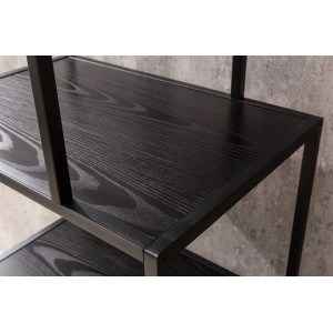 LINEA modern polc 185 cm – kőris / fekete