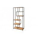 LINEA modern polcos állvány 185 cm –  tölgy / fekete
