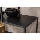 LINEA modern polc 185 cm – kőris / fekete
