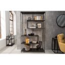 LINEA modern polc 185 cm – kőris / fekete