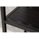 LINEA modern polc 185 cm – kőris / fekete