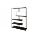 LINEA modern polc 185 cm – kőris / fekete