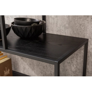 LINEA modern polc 185 cm – kőris / fekete