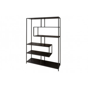 LINEA modern polc 185 cm – kőris / fekete