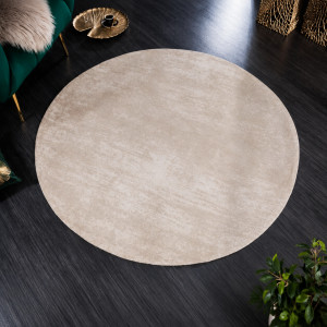 BLEND modern kerek szőnyeg 150 cm – bézs INVICTA