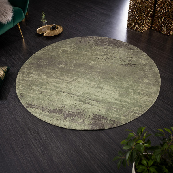BLEND modern kerek szőnyeg 150 cm – zöld