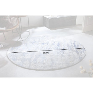 BLEND modern kerek szőnyeg 150 cm – kék