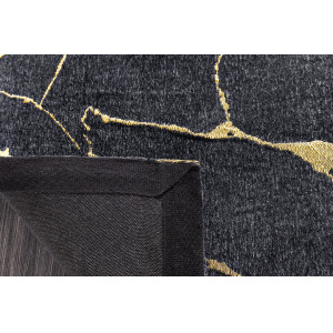 VEIN modern szőnyeg 160 × 240 cm – fekete / arany