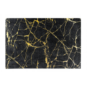 VEIN modern szőnyeg 160 × 240 cm – fekete / arany