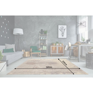 DUNE modern szőnyeg 160 × 240 cm – homok / barna