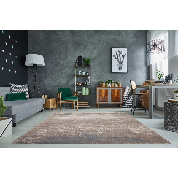 HAZE modern szőnyeg 160 × 240 cm – szürke / bézs
