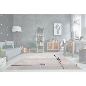HAZE modern szőnyeg 160 × 240 cm – szürke / bézs