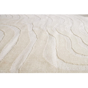 RIPPLE modern szőnyeg 170 × 240 cm – krém / bézs