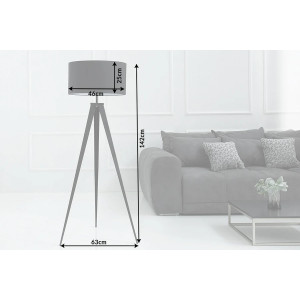 STUDIO modern tripod állólámpa 142 cm – fekete