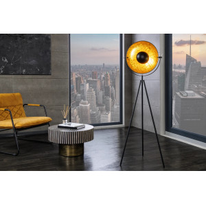 LUMEN modern állólámpa 146 cm – fekete / arany