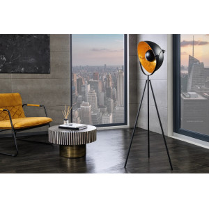 LUMEN modern állólámpa 146 cm – fekete / arany