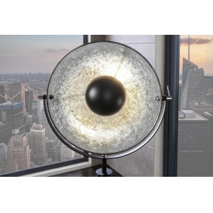 LUMEN modern állólámpa 146 cm – fekete / ezüst