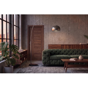 ARCUS modern íves állólámpa 210 cm – szatén króm