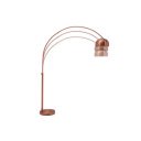 COPPERLINE modern íves állólámpa 210 cm – réz