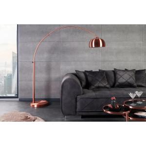 COPPERLINE modern íves állólámpa 210 cm – réz