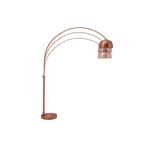 COPPERLINE modern íves állólámpa 210 cm – réz