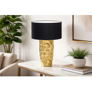GLEAM modern asztali lámpa 53 cm – arany / fekete