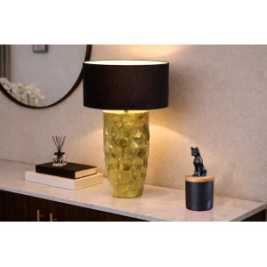GLEAM modern asztali lámpa 53 cm – arany / fekete